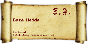 Baza Hedda névjegykártya